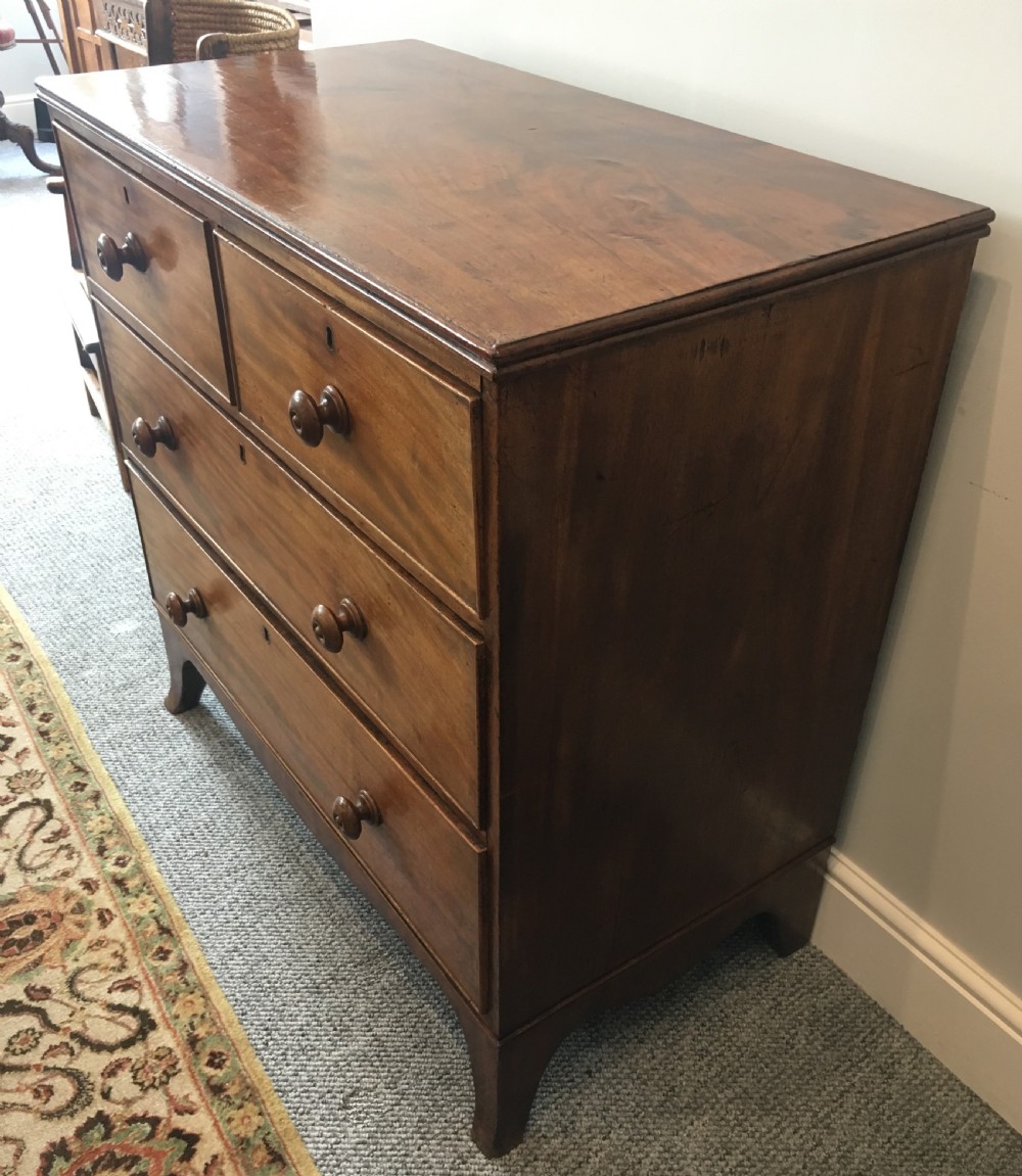 Small Antique Georgian Mahogany Chest of Drawers View V