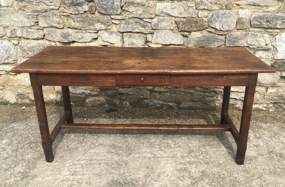 Antique French Farmhouse Elm Dining Table