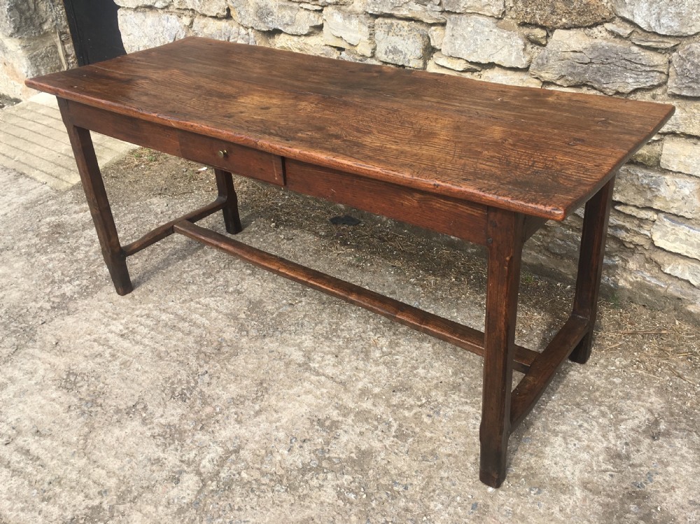 Antique French Farmhouse Elm Dining Table View III