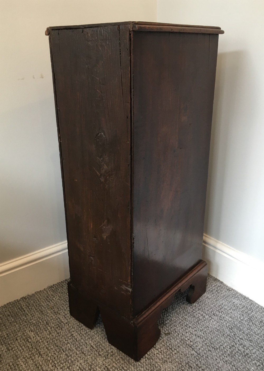 Antique Georgian Tall Mahogany Collectors Cabinet View IV