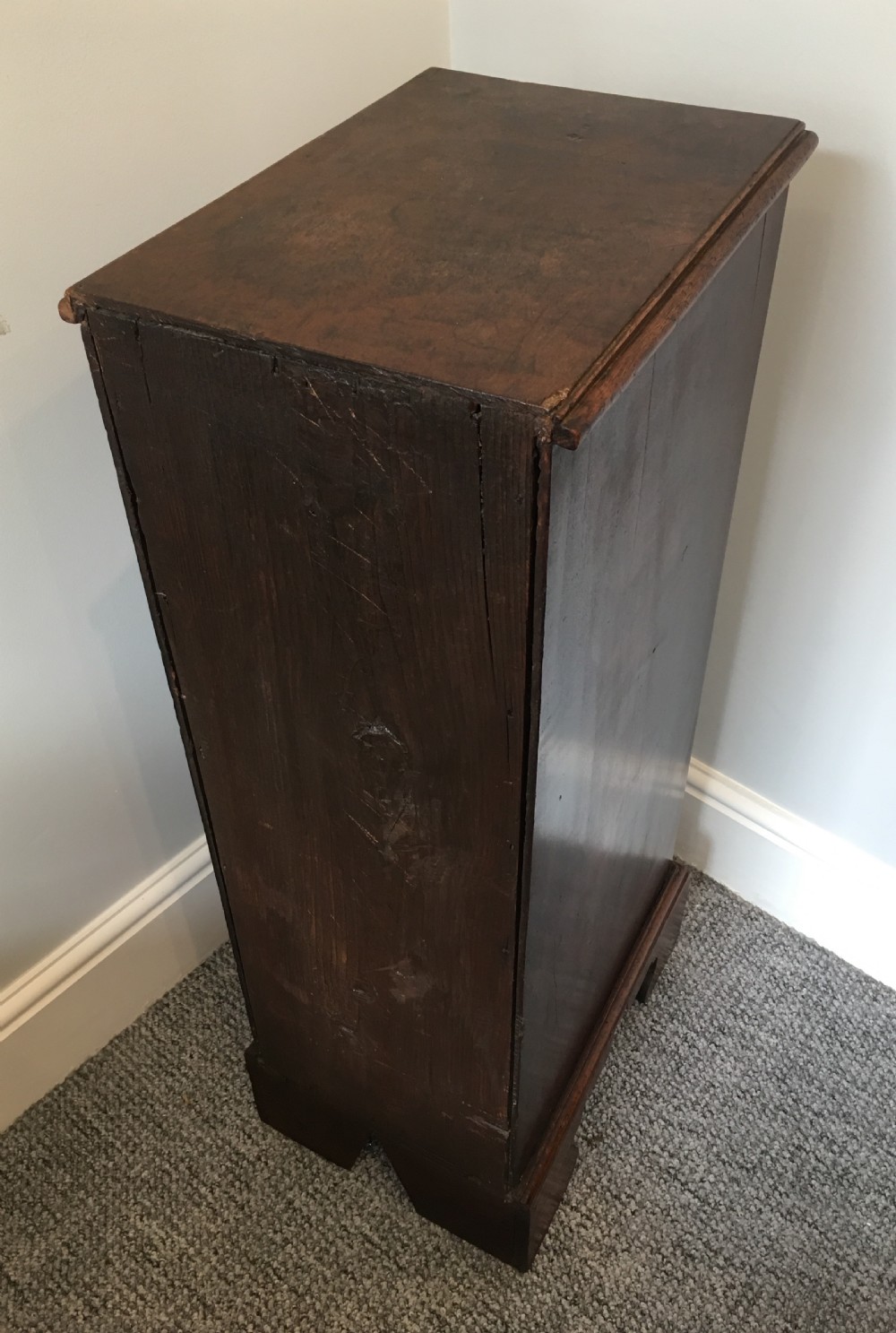 Antique Georgian Tall Mahogany Collectors Cabinet View V