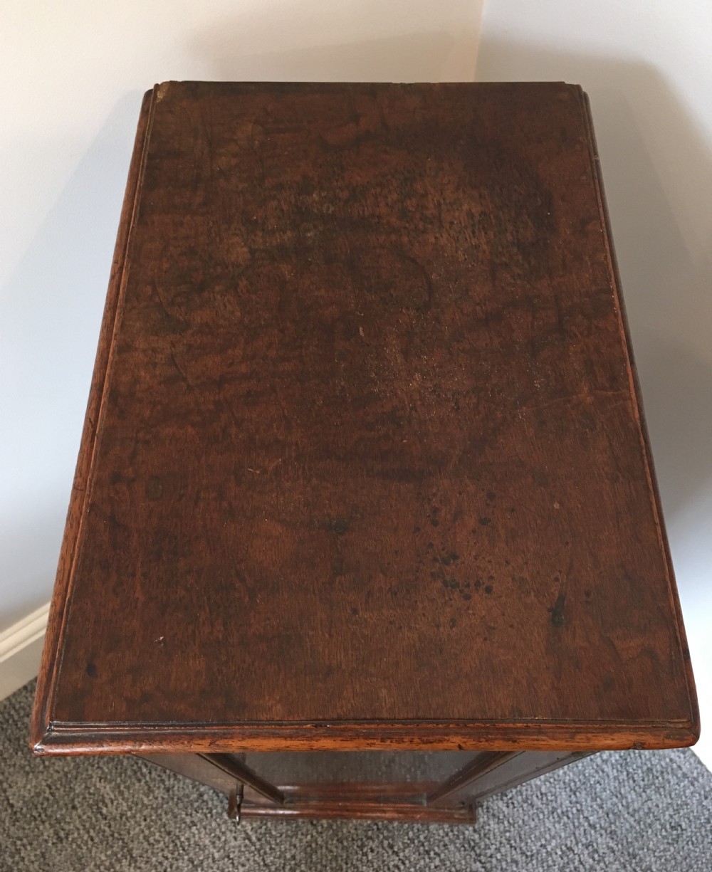 Antique Georgian Tall Mahogany Collectors Cabinet View XI