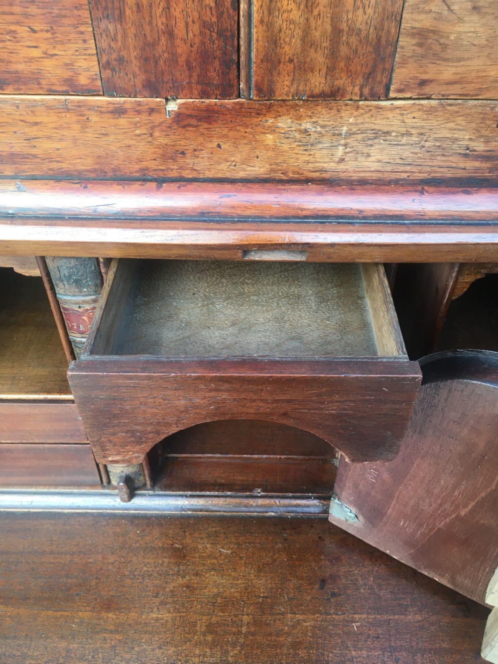 Antique Georgian Mahogany Bureau Bookcase View XII