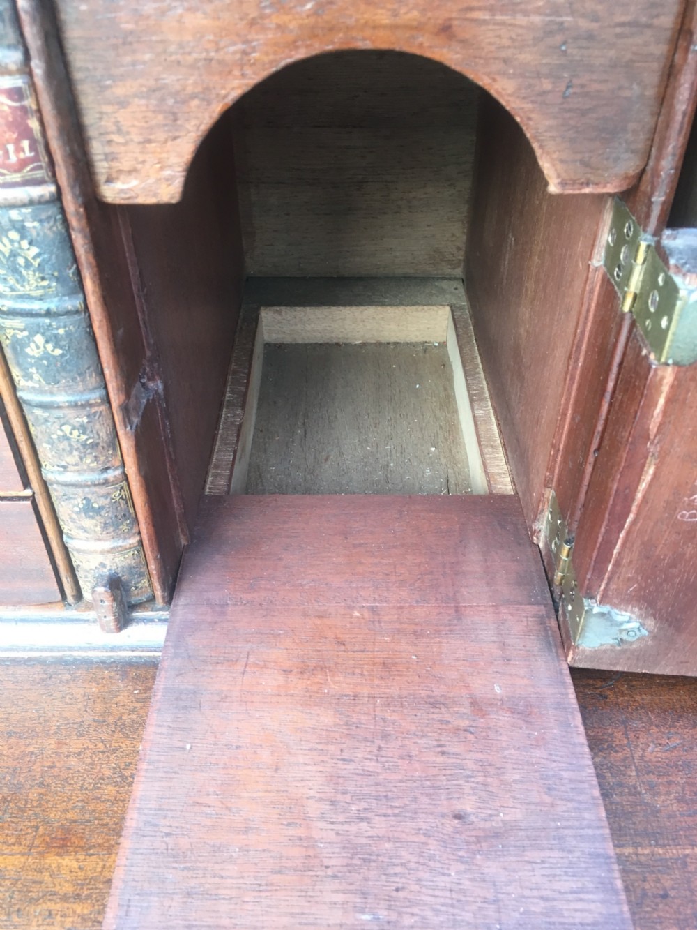 Antique Georgian Mahogany Bureau Bookcase View XIII
