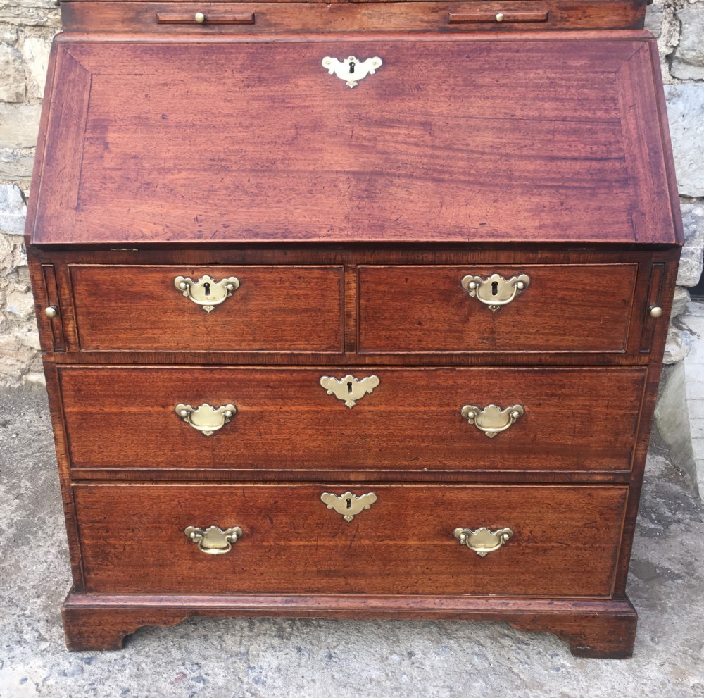 Antique Georgian Mahogany Bureau Bookcase View XIV
