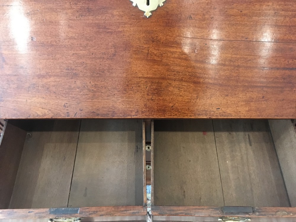 Antique Georgian Mahogany Bureau Bookcase View XVII