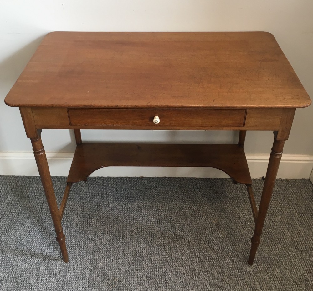 Antique Mahogany Side Table with Drawer