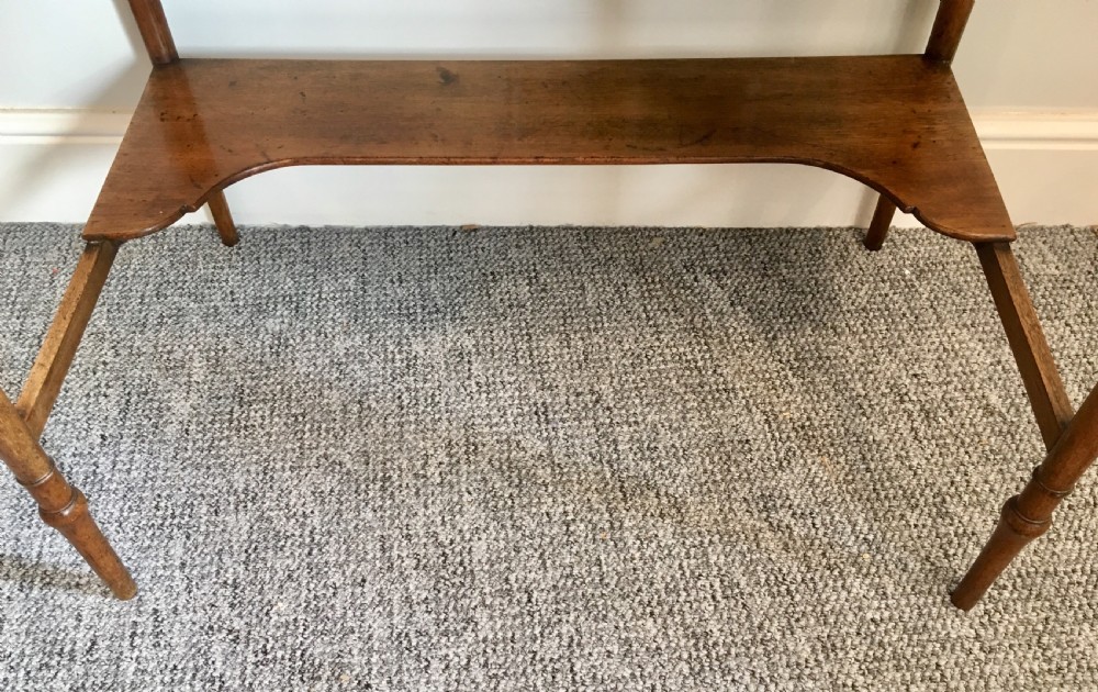 Antique Mahogany Side Table with Drawer View V