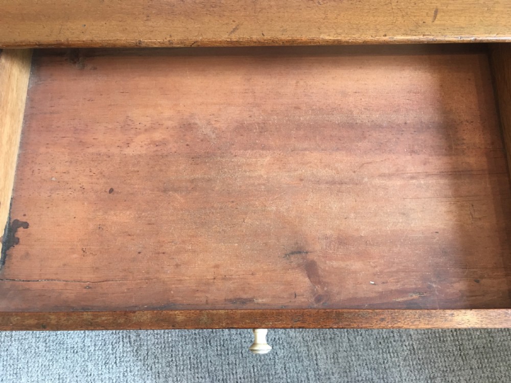 Antique Mahogany Side Table with Drawer View VII