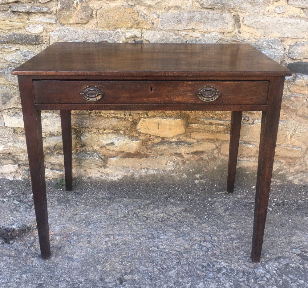 Georgian Mahogany Side Table with Drawer