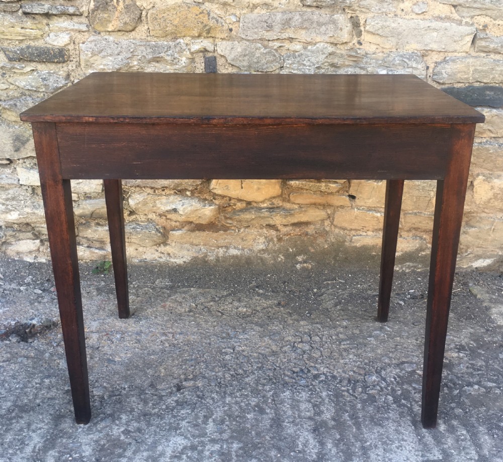 Georgian Mahogany Side Table with Drawer View IX