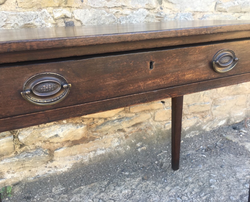 Georgian Mahogany Side Table with Drawer View XI