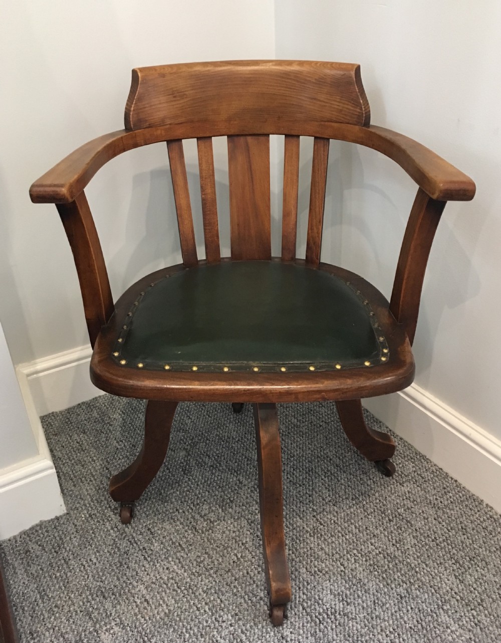 Antique Swivel Office Desk Chair