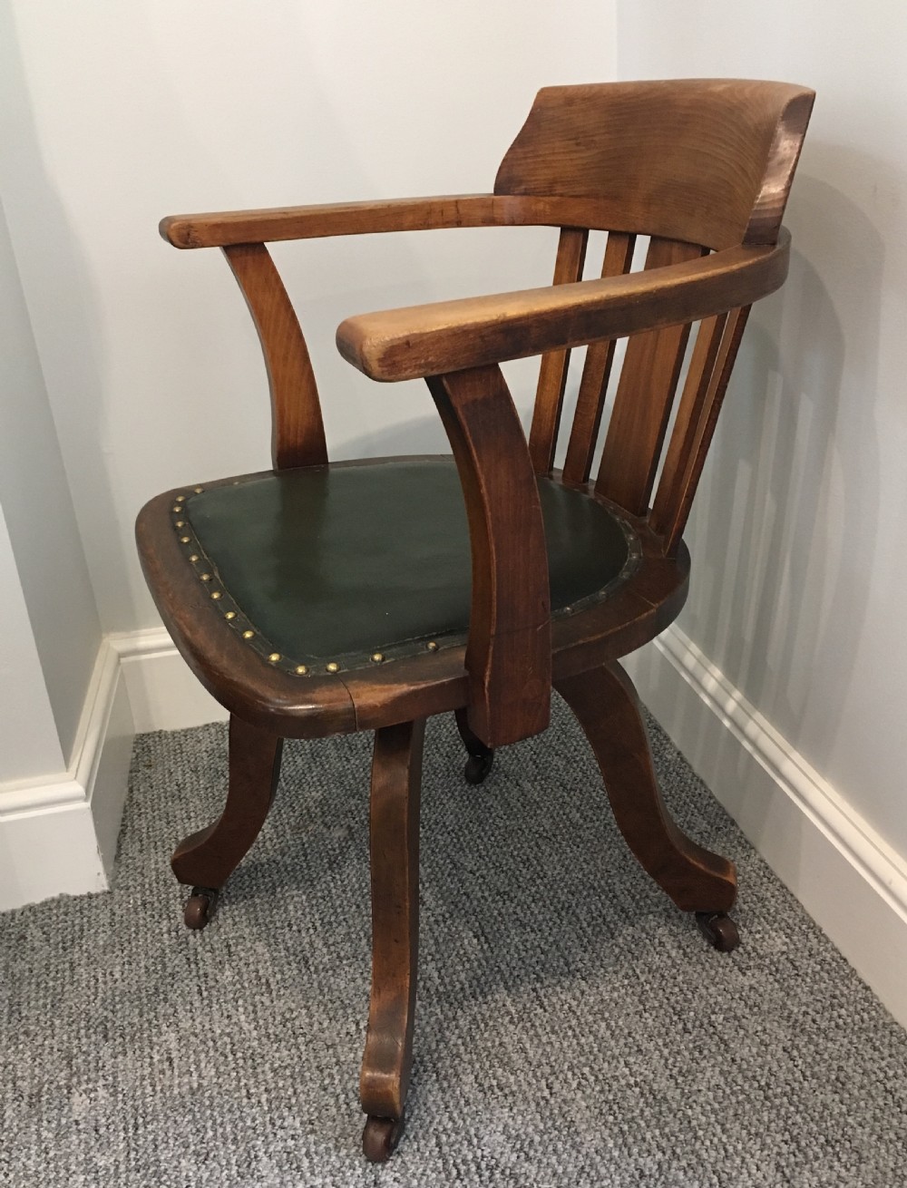 Antique Swivel Office Desk Chair View II