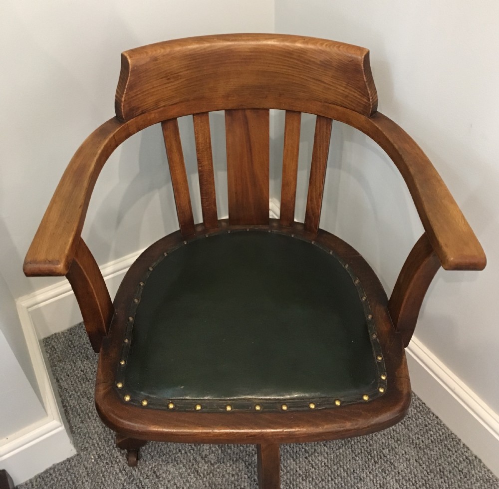 Antique Swivel Office Desk Chair View III