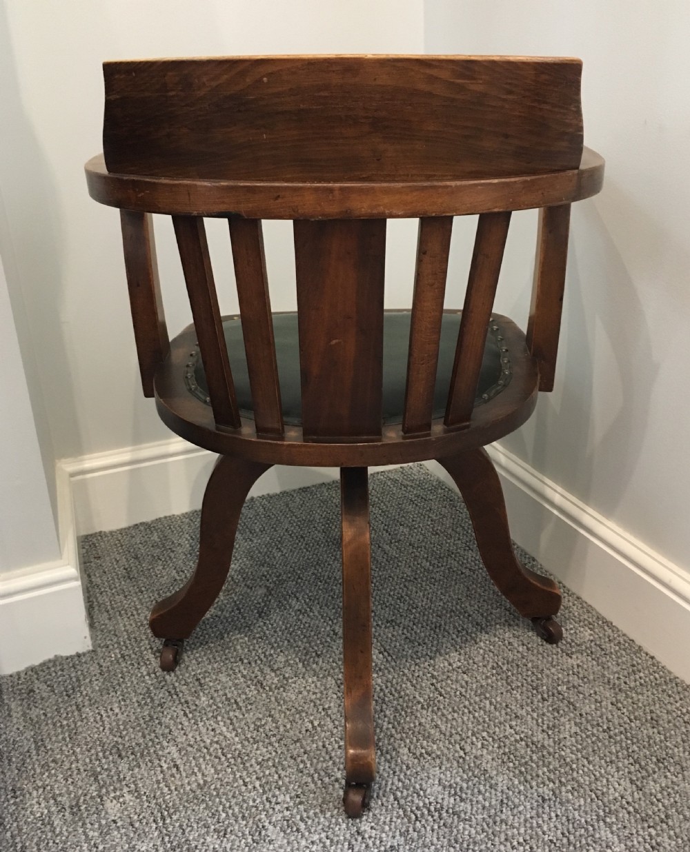 Antique Swivel Office Desk Chair View IV