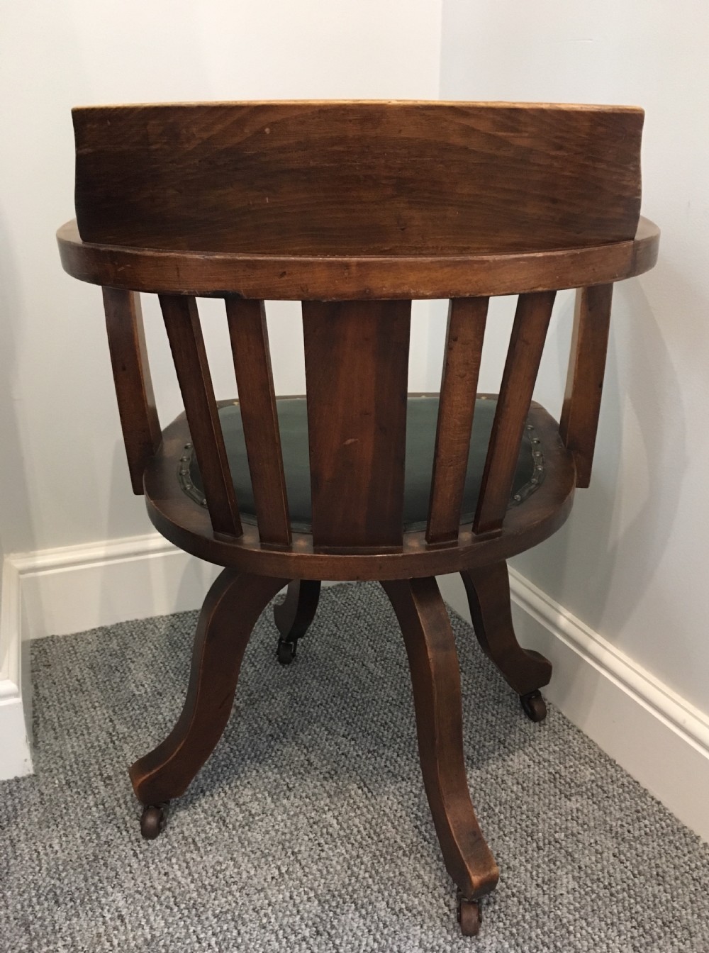 Antique Swivel Office Desk Chair View VII