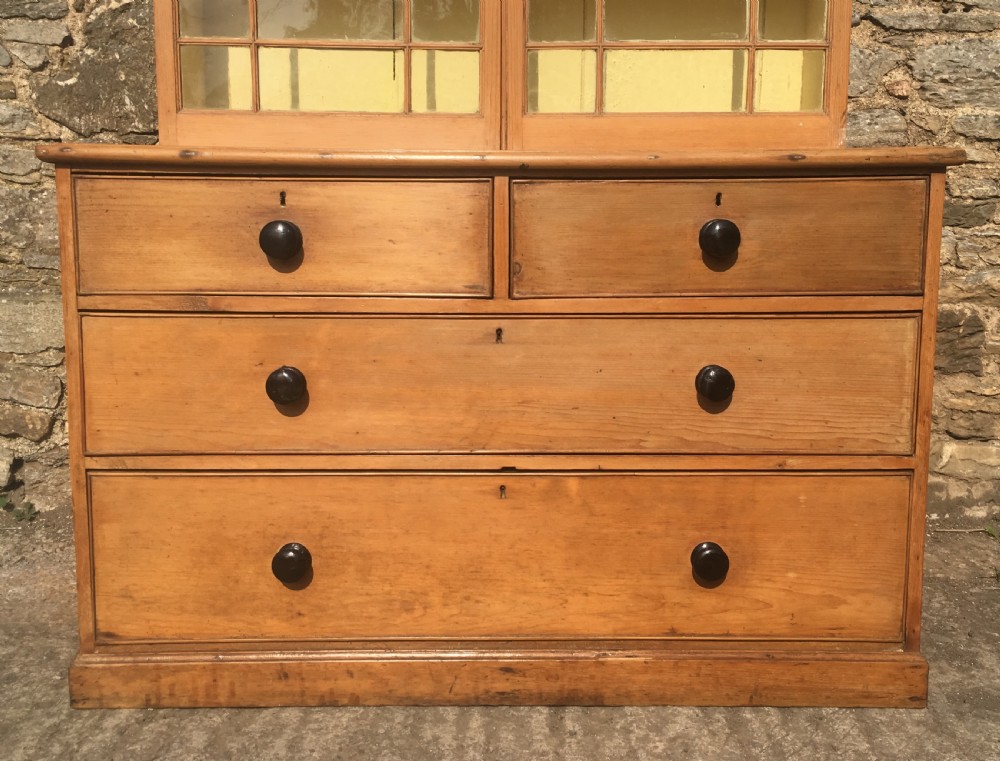 Antique Cornish Pine Glazed Dresser View VII