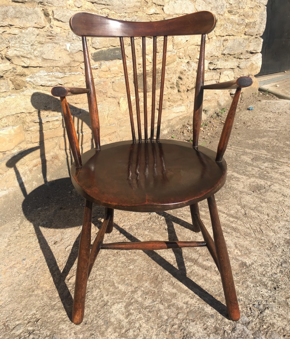 Unusual Small Arts and Crafts Carver Chair View IV