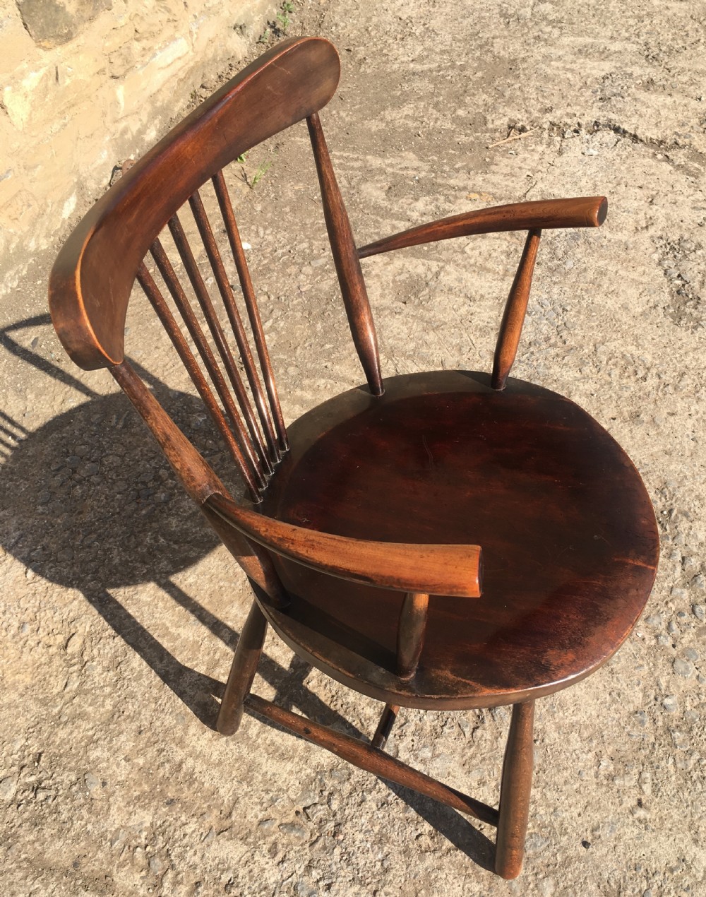 Unusual Small Arts and Crafts Carver Chair View IX