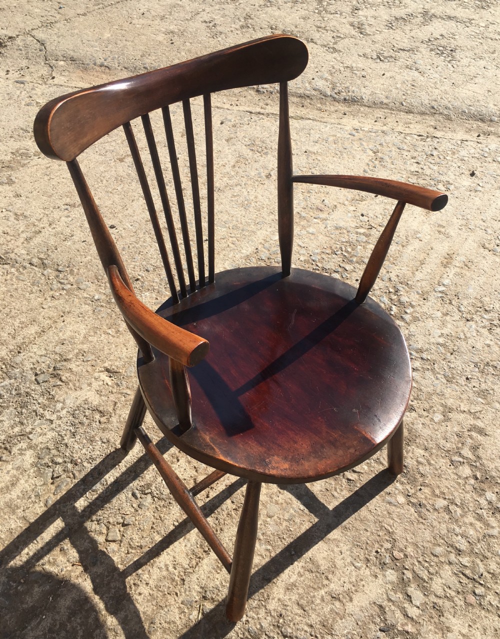 Unusual Small Arts and Crafts Carver Chair View X