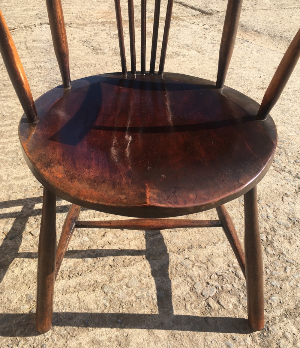 Unusual Small Arts and Crafts Carver Chair View XI