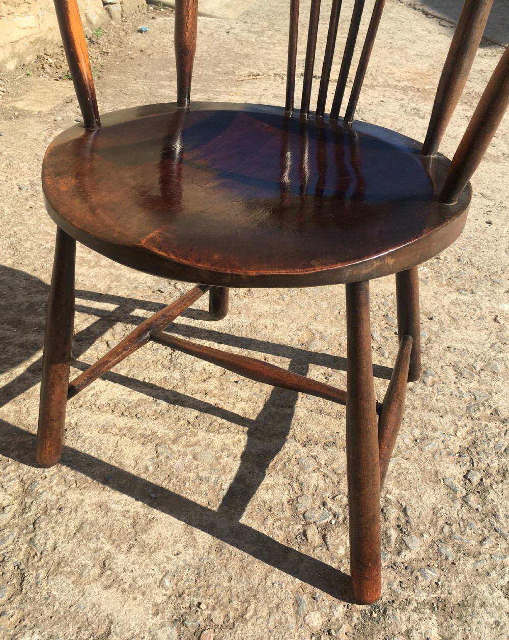 Unusual Small Arts and Crafts Carver Chair View XIII