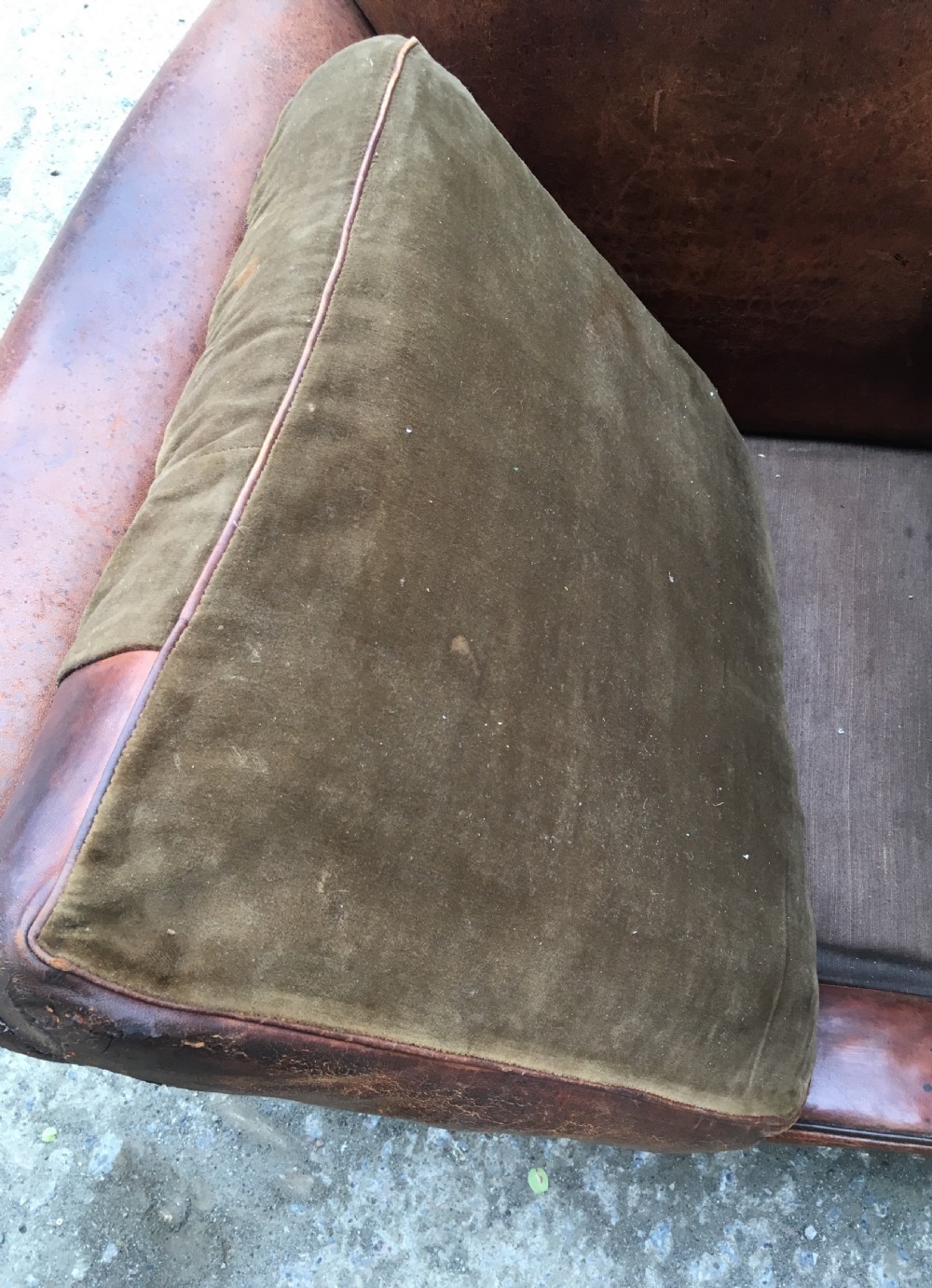 Pair of Antique Leather Club Chairs View XVI