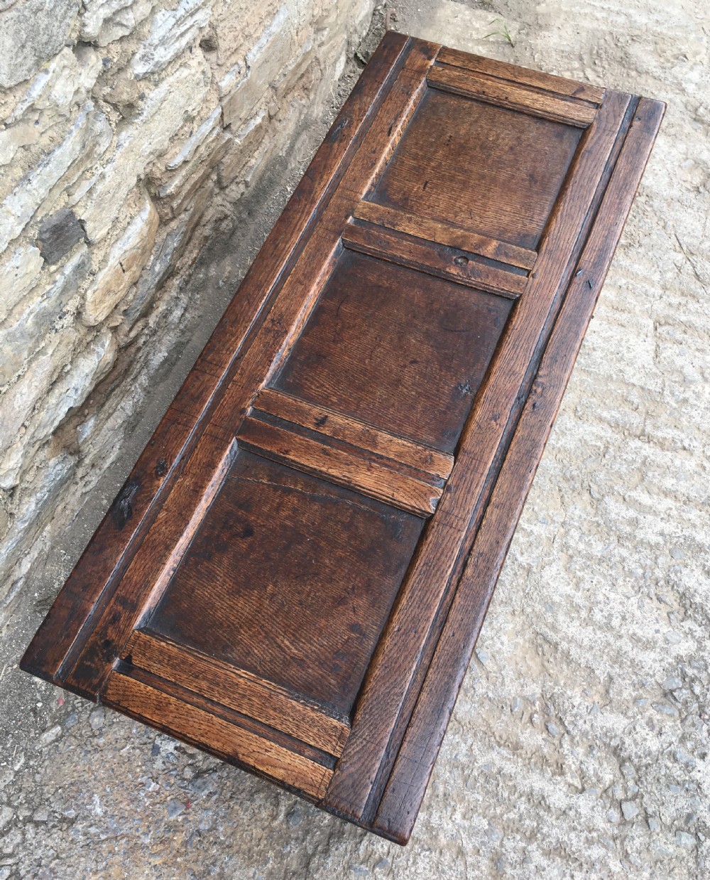 Small Antique Early 18th Century Oak Coffer View XI