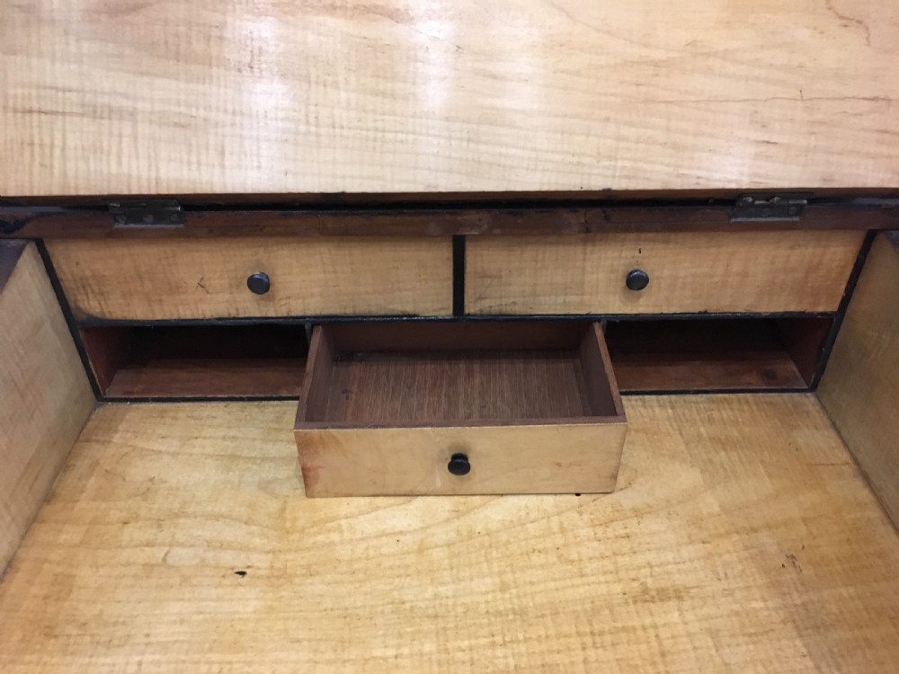 Antique Victorian Burr Walnut Davenport View X