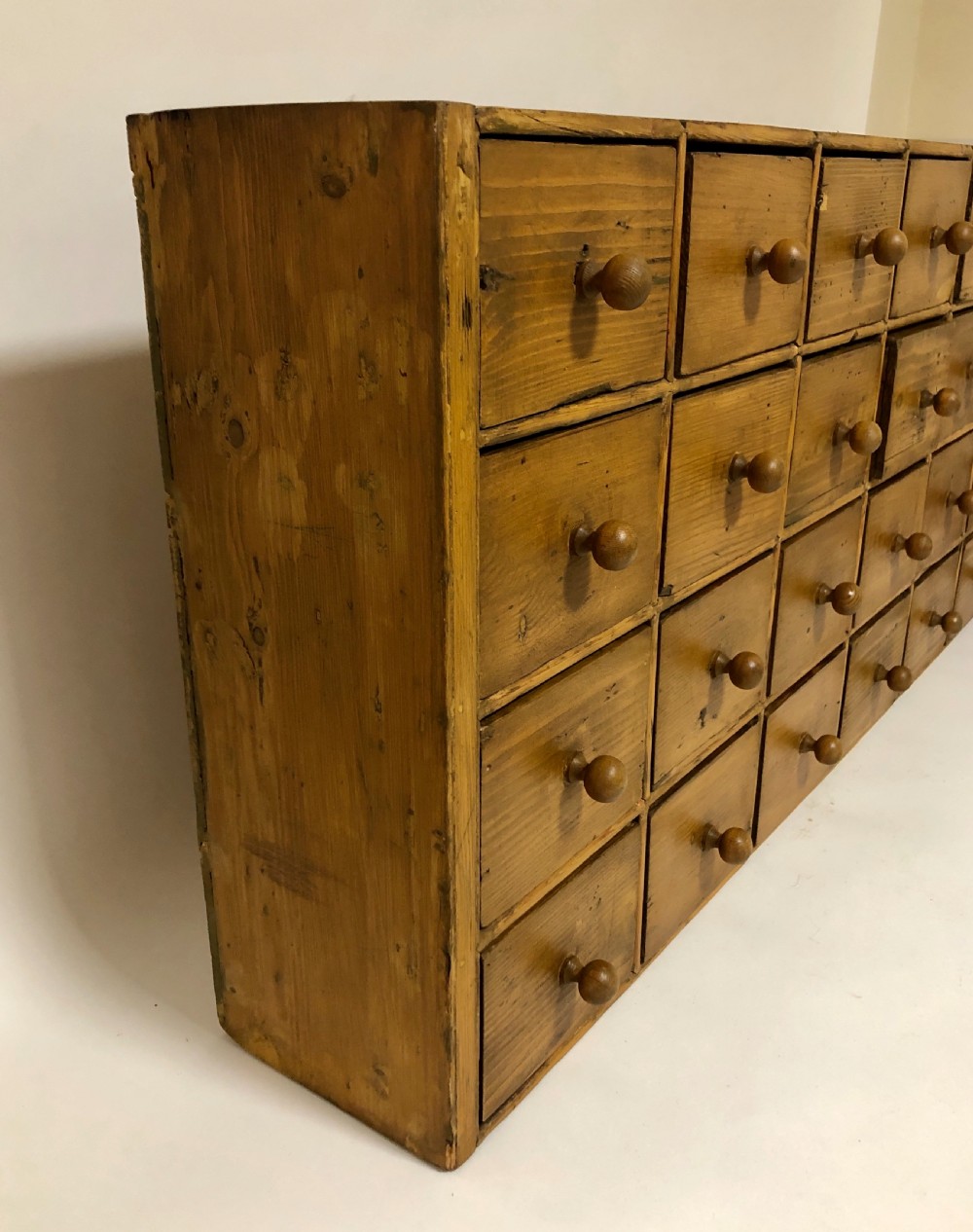 Antique Pine Bank of Drawers View VIII
