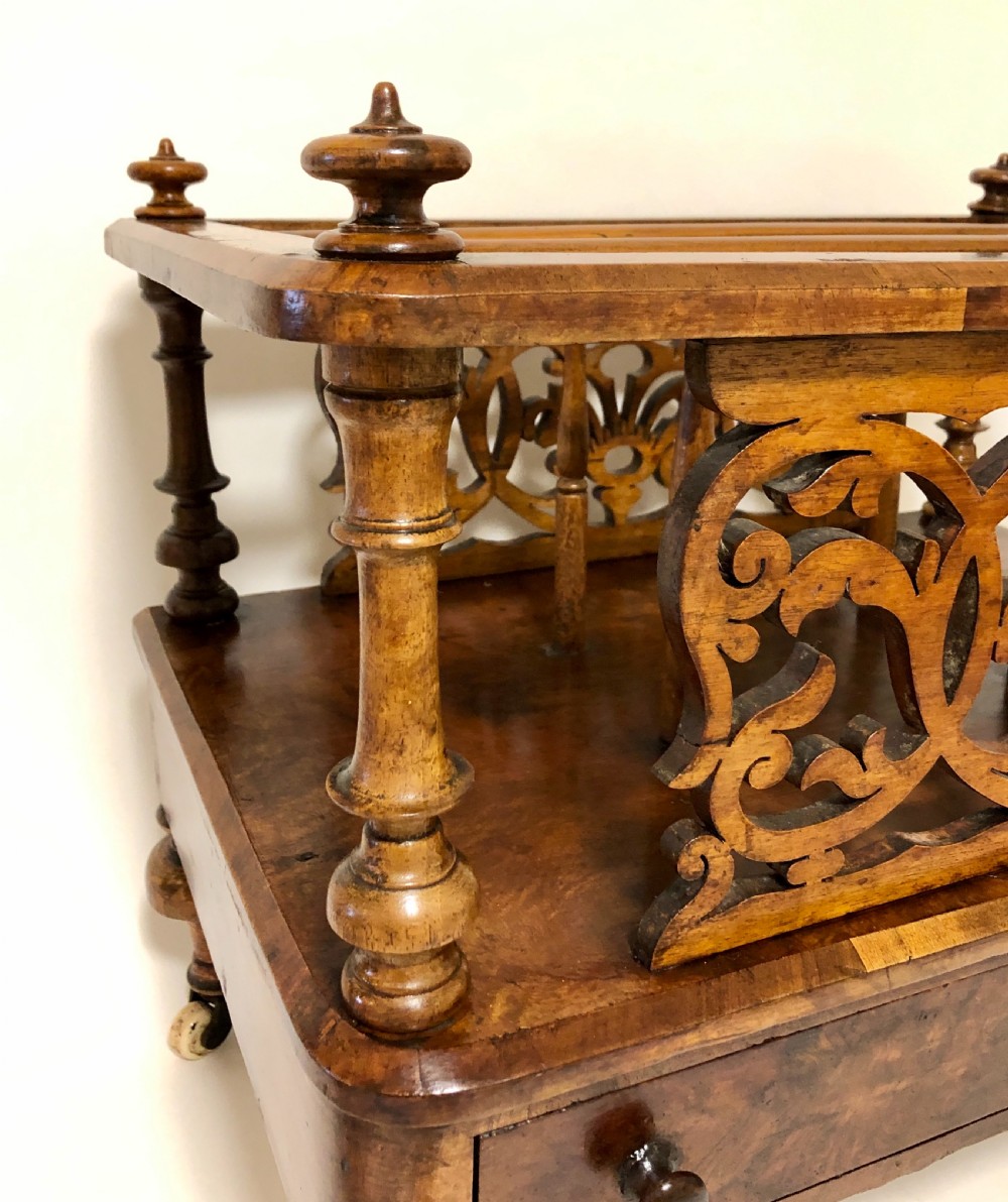 Victorian Walnut Canterbury View XVI