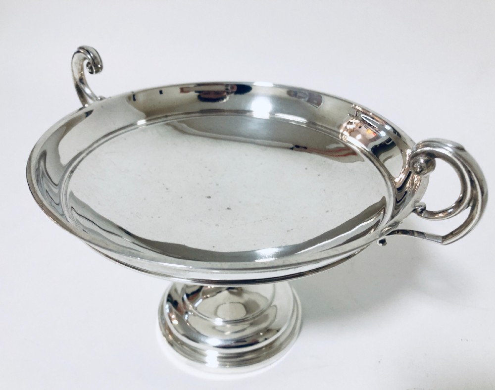 Antique Solid Sterling Silver Tazza Comport View VI