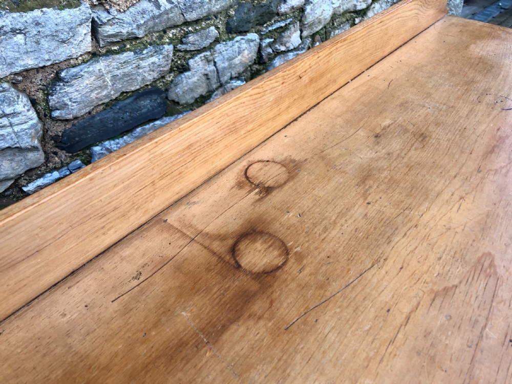 Small Victorian Pine Kneehole Desk View X