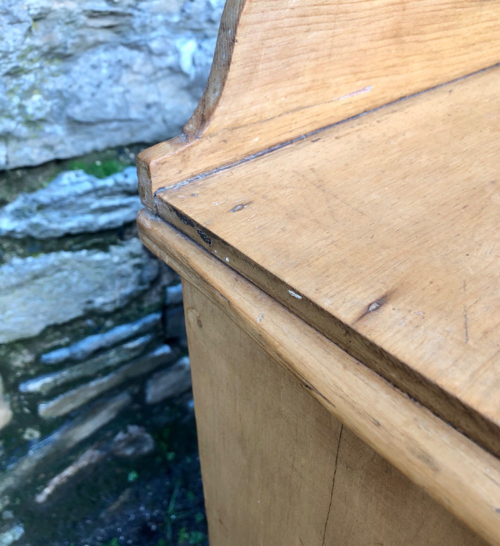 Small Victorian Pine Kneehole Desk View XVII