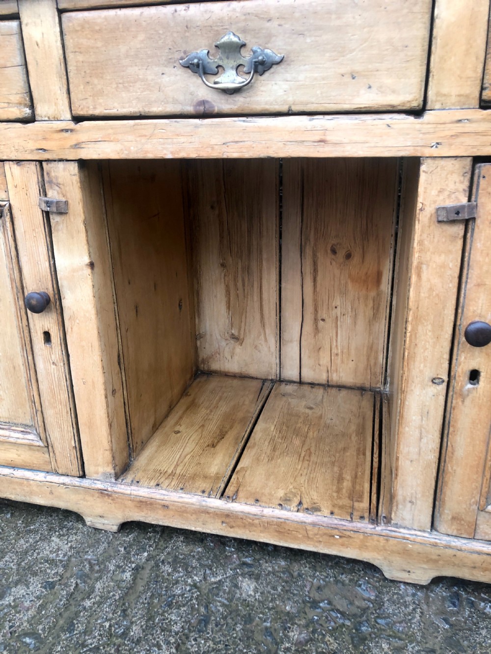 Antique Pine Dog Kennel Dresser View VIII