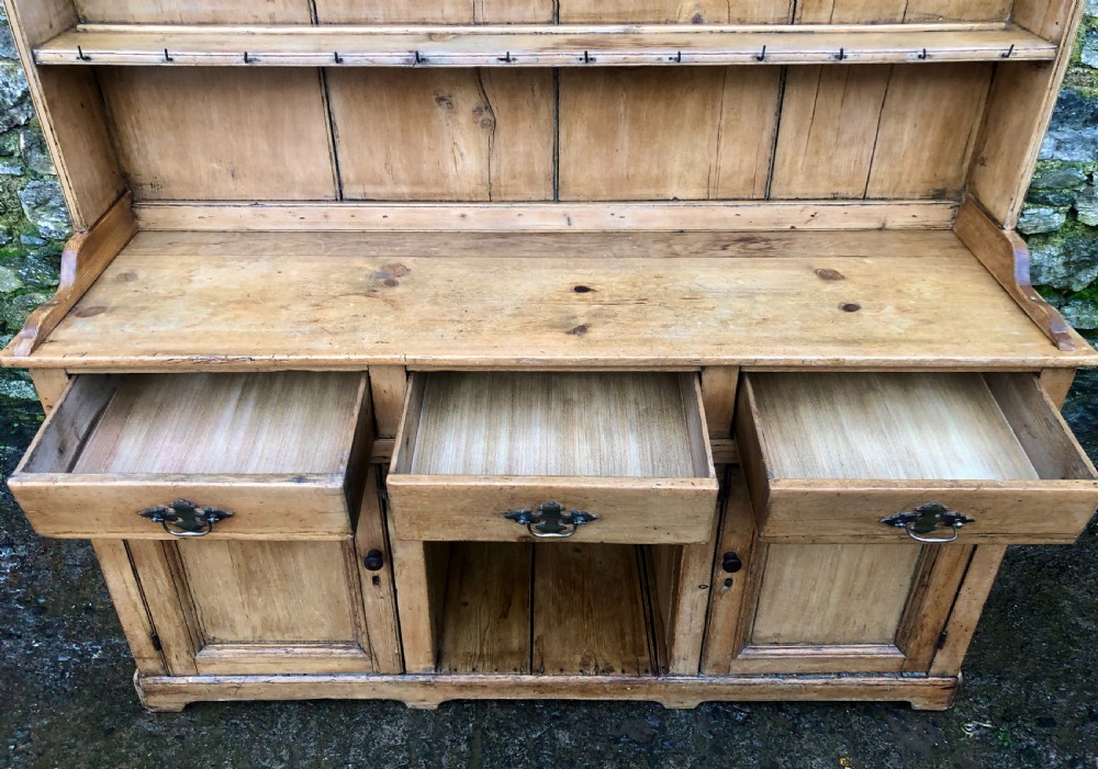 Antique Pine Dog Kennel Dresser View IX