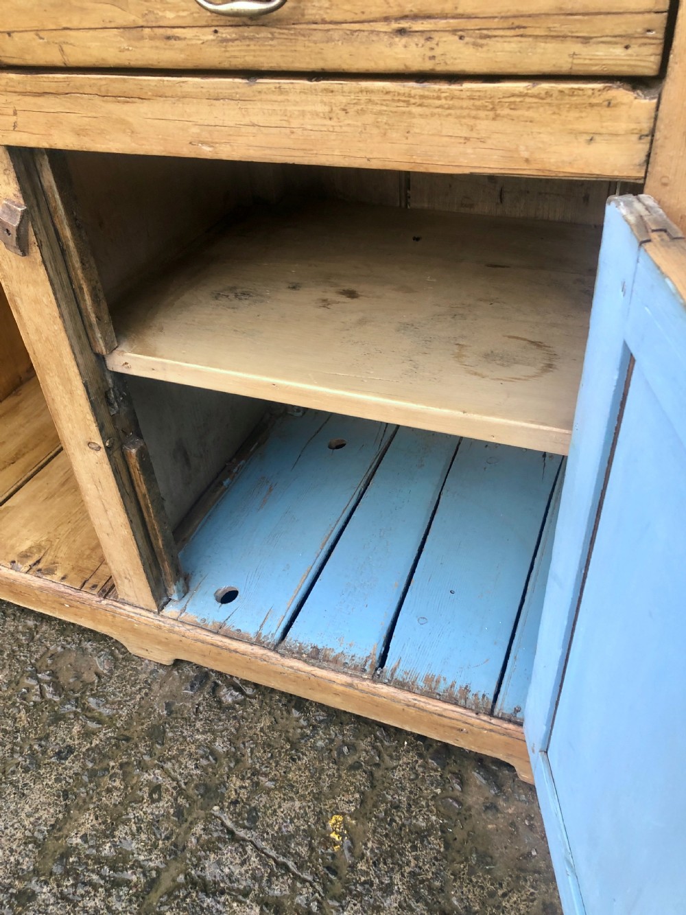 Antique Pine Dog Kennel Dresser View XIV