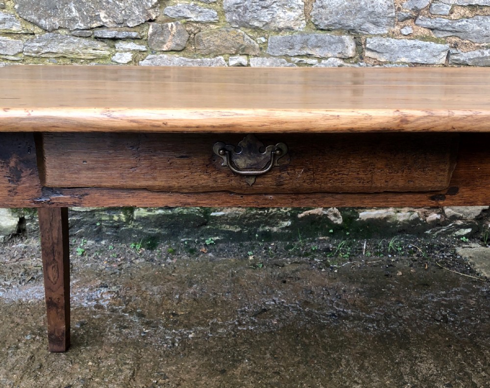 Large Antique Oak Farmhouse Table  View VII