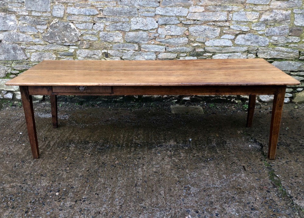 Large Antique Oak Farmhouse Table  View XVIII