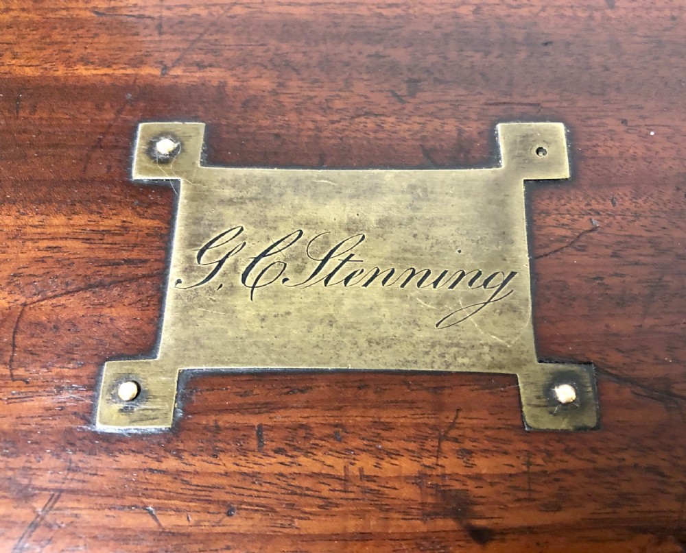 Victorian Mahogany Campaign Writing Slope Box with Secret Drawers View X