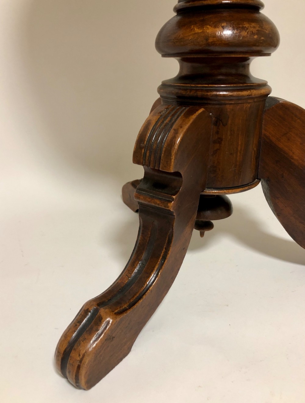 Antique Walnut Revolving Piano Stool View III