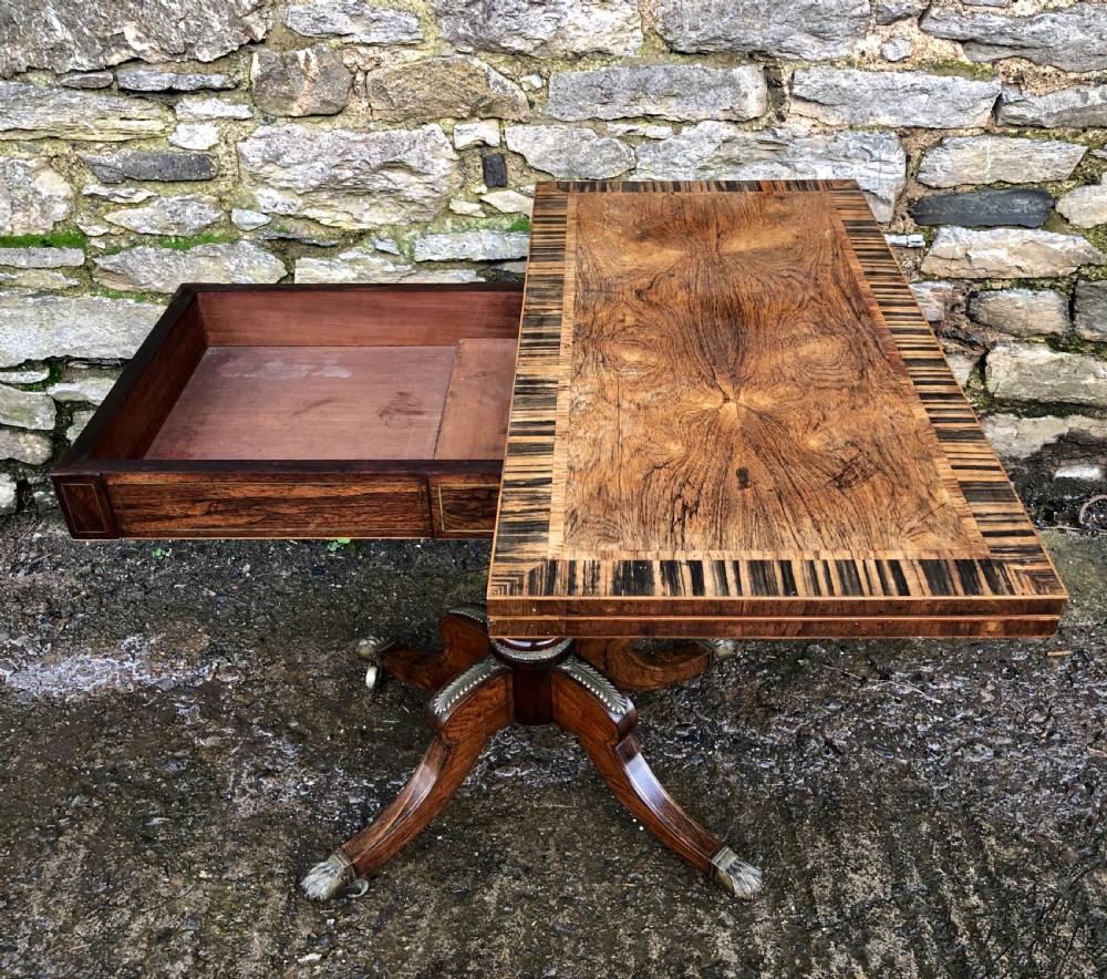 Regency Rosewood and Coromandel Ormolu Mounted Card Table  View XV