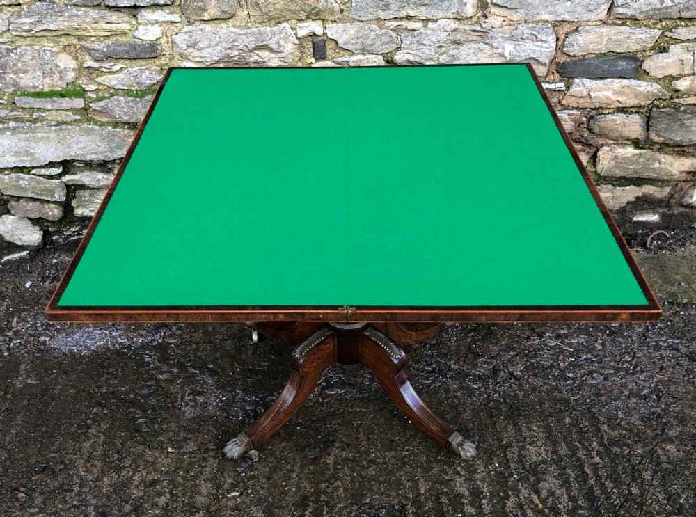 Regency Rosewood and Coromandel Ormolu Mounted Card Table  View XVII