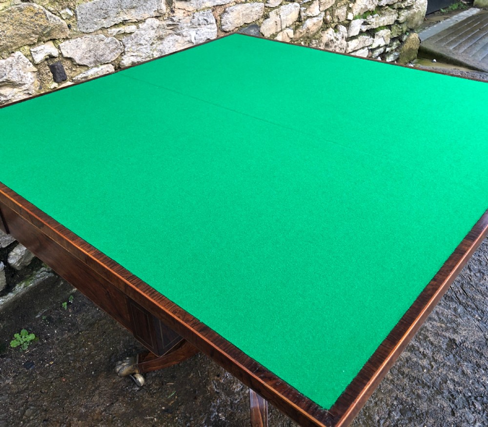 Regency Rosewood and Coromandel Ormolu Mounted Card Table  View XVIII