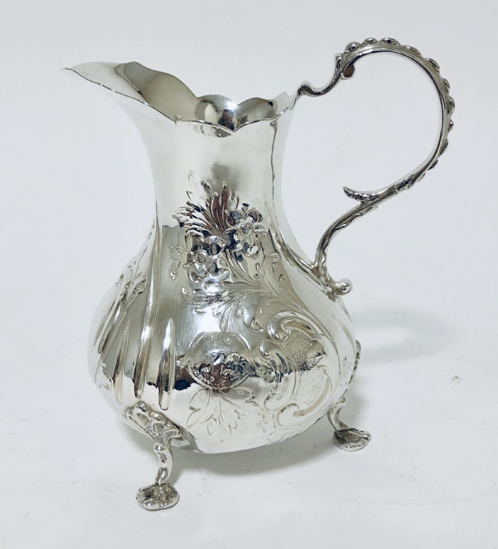 Victorian Solid Silver Milk Cream Jug