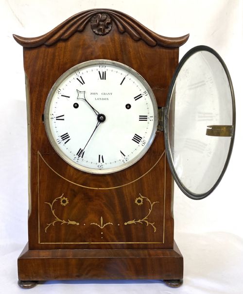 fig 2. Large Antique Double Fusee Bracket Mantel Clock With Rare Pinwheel Escapement By John Grant London
