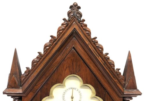 fig 4. Antique Gothic Double Fusee Bracket Mantel Clock By Frodsham London Pull Repeat