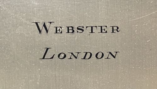 fig 2. Antique Miniature Ebonised Single Fusee Four Glass Mantel Clock Webster London