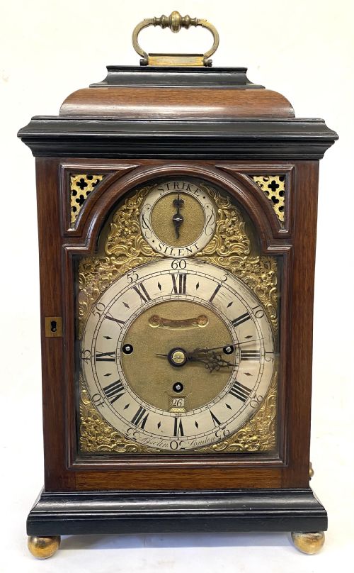 Antique Triple Fusee Verge Quarter Striking Musical Bracket Clock Asselin London